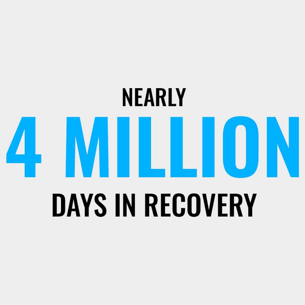 4 million days in recovery
